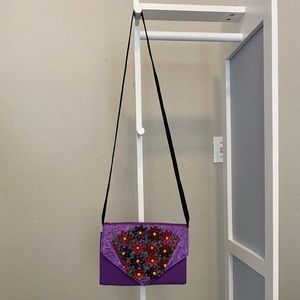 Beautiful Floral Crossbody Purse Handmade in Mexico